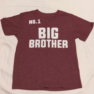 3 for $12! 3T Number 1 Big Brother Shirt